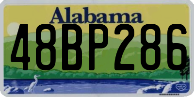 AL license plate 48BP286