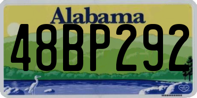 AL license plate 48BP292
