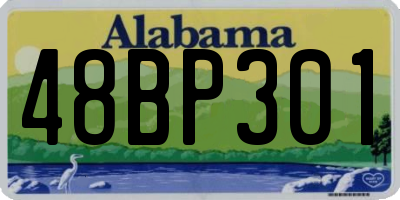 AL license plate 48BP301