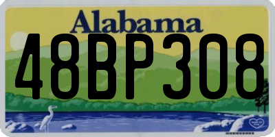 AL license plate 48BP308