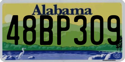 AL license plate 48BP309