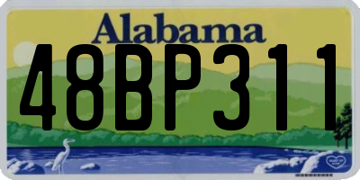AL license plate 48BP311