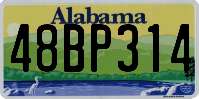 AL license plate 48BP314