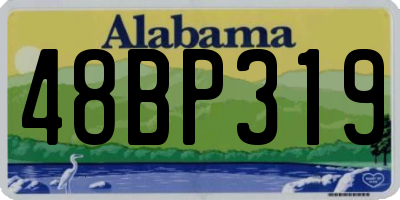 AL license plate 48BP319