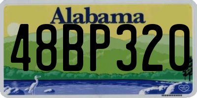 AL license plate 48BP320