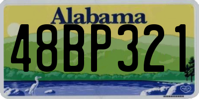 AL license plate 48BP321