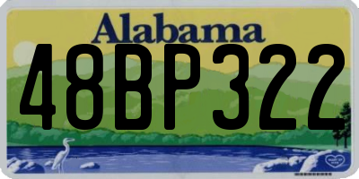 AL license plate 48BP322