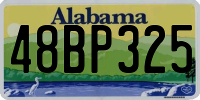 AL license plate 48BP325