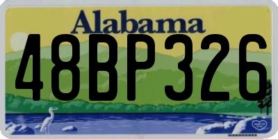 AL license plate 48BP326