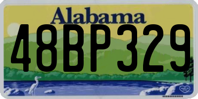 AL license plate 48BP329