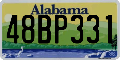AL license plate 48BP331