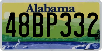 AL license plate 48BP332
