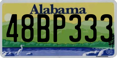 AL license plate 48BP333