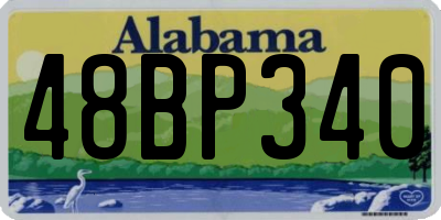 AL license plate 48BP340