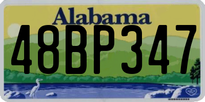 AL license plate 48BP347