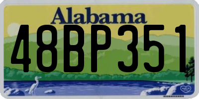 AL license plate 48BP351