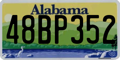AL license plate 48BP352