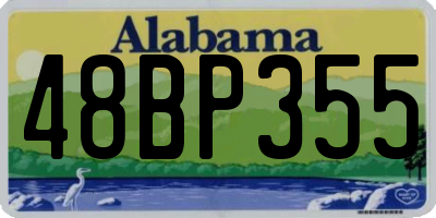 AL license plate 48BP355