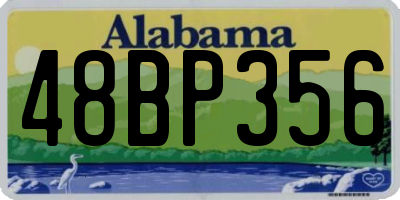 AL license plate 48BP356