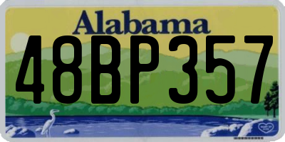 AL license plate 48BP357