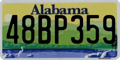 AL license plate 48BP359