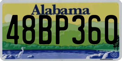 AL license plate 48BP360