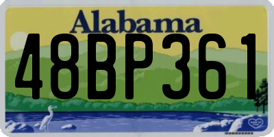 AL license plate 48BP361