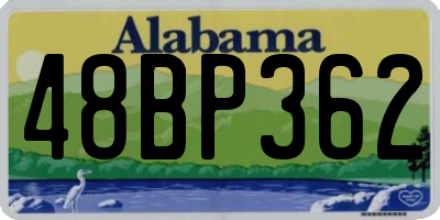 AL license plate 48BP362