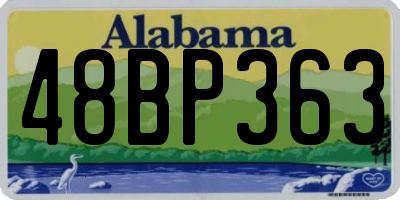 AL license plate 48BP363