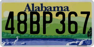 AL license plate 48BP367
