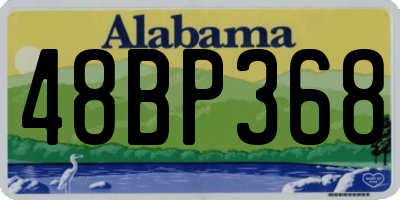 AL license plate 48BP368