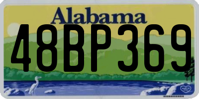 AL license plate 48BP369