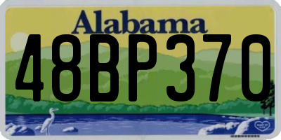 AL license plate 48BP370