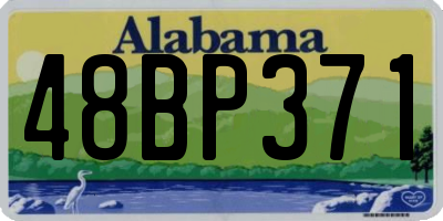 AL license plate 48BP371