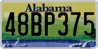 AL license plate 48BP375