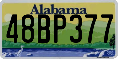 AL license plate 48BP377