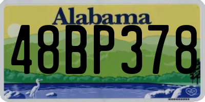 AL license plate 48BP378