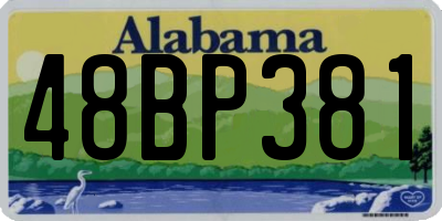 AL license plate 48BP381