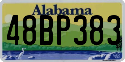AL license plate 48BP383