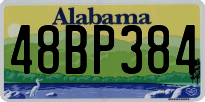 AL license plate 48BP384