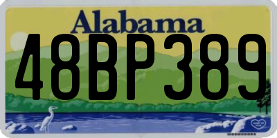 AL license plate 48BP389