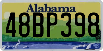 AL license plate 48BP398