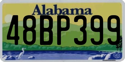 AL license plate 48BP399