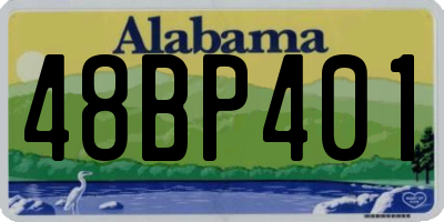 AL license plate 48BP401