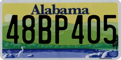 AL license plate 48BP405