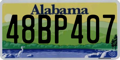 AL license plate 48BP407