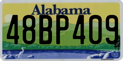 AL license plate 48BP409