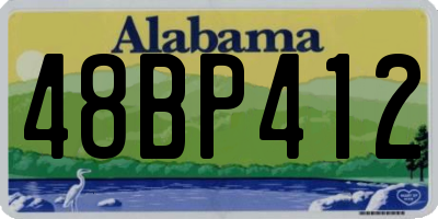 AL license plate 48BP412