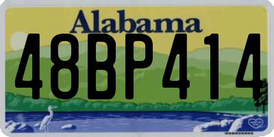 AL license plate 48BP414
