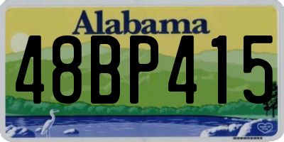 AL license plate 48BP415